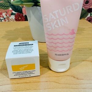 Saturday Skin Duo - Vitamin C Eye Cream & Gel Peel​​